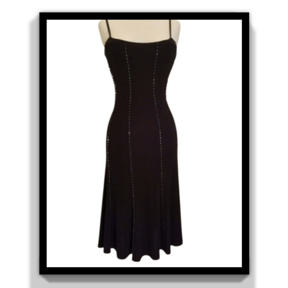 BCBGMaxAzria Beaded Dress with Adjustable Straps - Picture 4 of 16